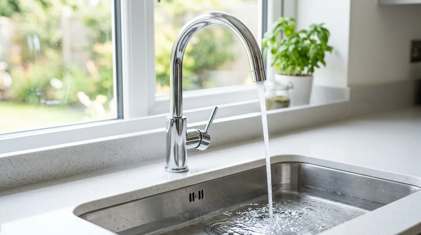 Local Plumbing Master Pros same day plumber fixing a faucet in Somerset, KS